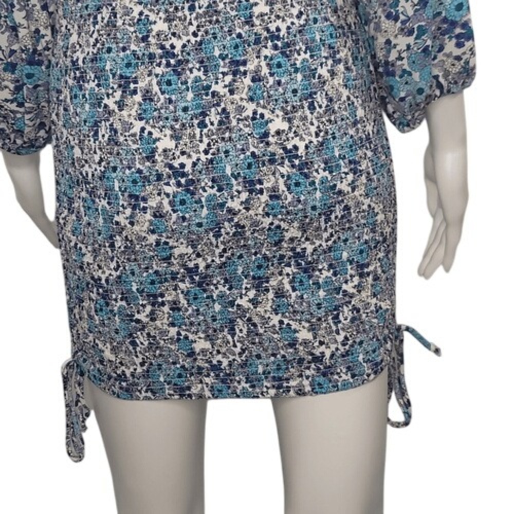 Jessica Simpson Blue Floral Bodycon Dress - Picture 6 of 8
